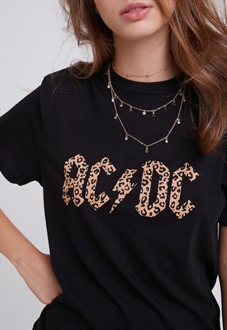 ACDC PRINTED T-SHIRT - BLACK