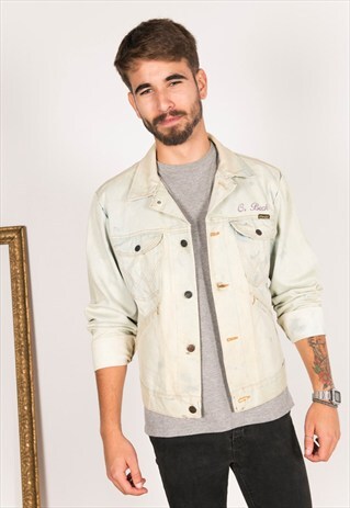 VINTAGE 80S EMBELLISHED WRANGLER DENIM JACKET / R233