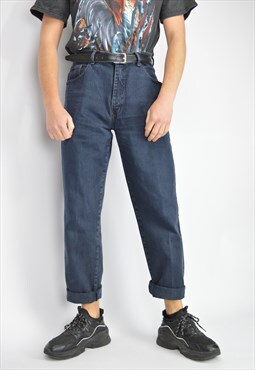 Vintage blue denim 80's jeans trousers