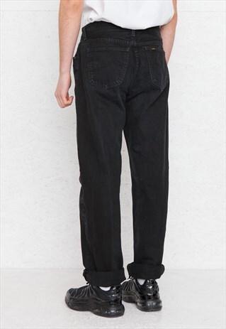 VINTAGE BLACK LEE DENIM JEANS