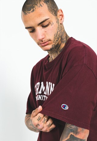VINTAGE 90S CHAMPION SPORT T-SHIRT / S3447