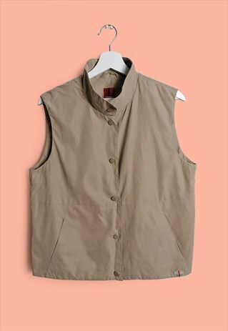 VINTAGE 90'S ESPRIT VEST / JACKET IN BEIGE