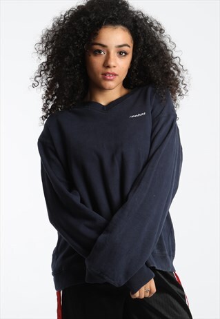 90S REEBOK EMBROIDERED SPELL OUT SWEATSHIRT