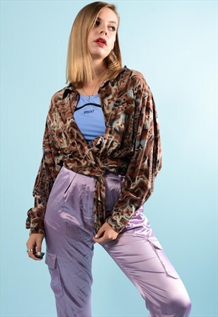 VINTAGE BOYFRIEND FIT PATTERN SHIRT
