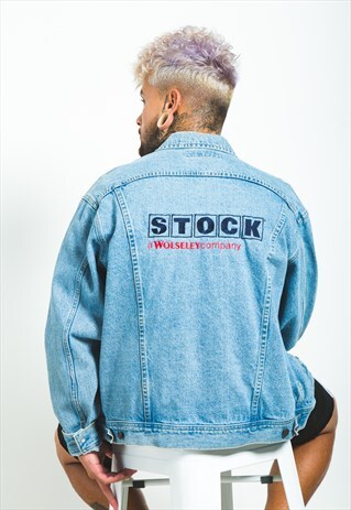 VINTAGE 80S ORIGINAL LEE BASIC DENIM JACKET/ S6708