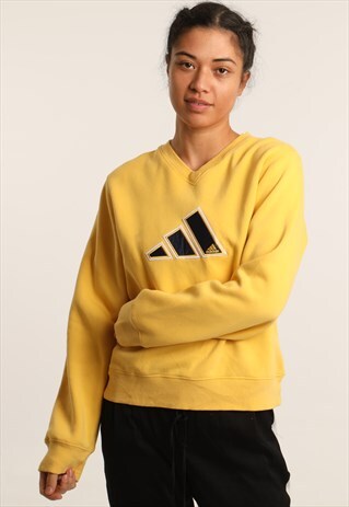 VINTAGE ADIDAS EMBROIDERED LOGO SWEATSHIRT
