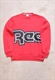 Reebok Red Wraparound Spell Out Sweater