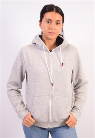 VINTAGE TOMMY HILFIGER HOODIE SWEATER GREY