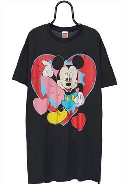 Vintage Disney 90s Mickey Mouse Love Graphic TShirt Mens