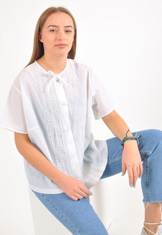 VINTAGE BLOUSE IN WHITE