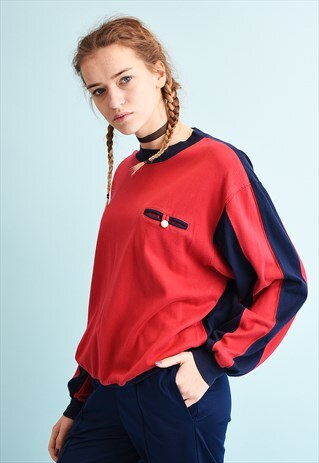 90'S RETRO ATHLEISURE SPORTS OVERSIZED SWEATSHIRT JUMPER