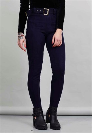 VINTAGE 80'S NAVY HIGH WAISTED JODHPURS