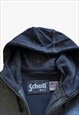 VINTAGE MEN'S SCHOTT BLACK LEATHER & POLYESTER JACKET