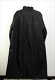 VINTAGE EMPORIO ARMANI COACH PADDED LONG COAT BLACK