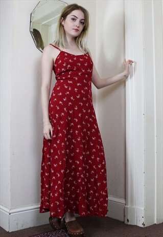 90'S STRAPPY MAXI DRESS