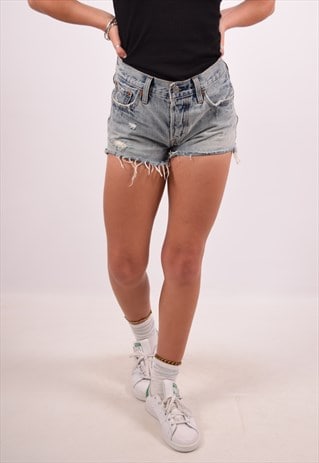 VINTAGE LEVI'S 501 DENIM SHORTS BLUE