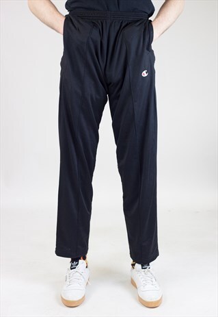 VINTAGE CHAMPION BLACK TRACKSUIT BOTTOMS