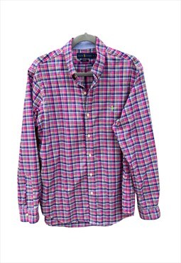 Pink check 90s Ralph Lauren baggy shirt