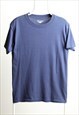 Vintage Champion Crewneck T-shirt Navy Blue Size L