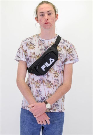 VINTAGE FILA BLACK FESTIVAL SUMMER BUM BAG FANNY PACK