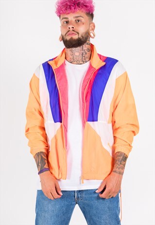 VINTAGE 80S REEBOK WINDBREAKER JACKET / S7279