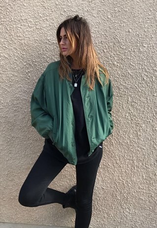 CLASSIC VINTAGE UNISEX SILK BOMBER JACKET