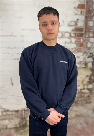 VINTAGE REEBOK SWEATSHIRT - NAVY