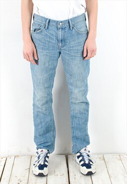 511 Vintage Mens W33 L32 Slim Jeans Denim Pants Zip Trousers