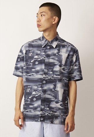 VINTAGE CLOCKHOUSE 90'S PREMIUM DON'T WALK CRAZY PRINT SHIRT