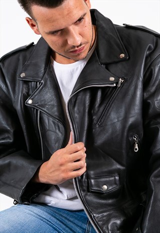 VINTAGE 80S AVELINAS LEATHER JACKET / S6936