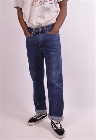 LEVI'S 520 MENS VINTAGE JEANS W34 L32 BLUE 90S