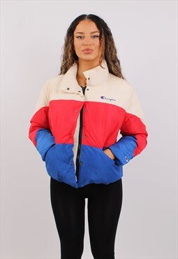 Vintage Women's Champion Multicolour Puffer Jacket
