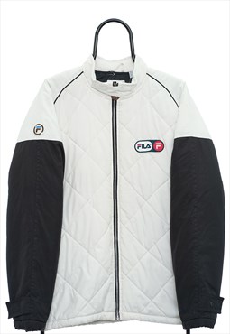 Vintage Fila White Puffer Style Jacket Womens