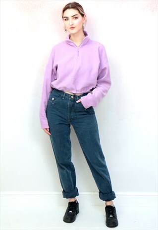 1990S VINTAGE BLUE HIGH WAIST MOM JEANS