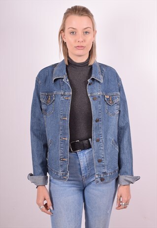 LEVI'S WOMENS VINTAGE DENIM JACKET LARGE BLUE 90S