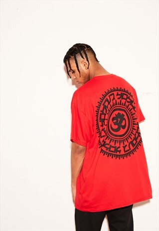 GRAPHIC 1 OVERSIZED RED TEE