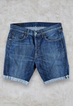 Vintage Levi's 501 Denim Shorts Blue Men's W32