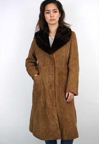 VINTAGE 90'S SHEARLING COAT