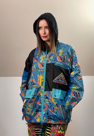 NORWAY 90S RUKKA FRESH WINDBREAKER HOODIE JACKET VINTAGE