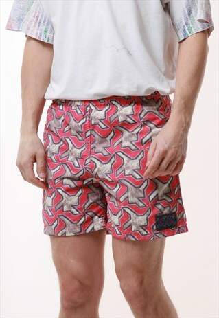 90S FRANCE OXBOW ABSTRACT VINTAGE SUMMER SHORTS 17203