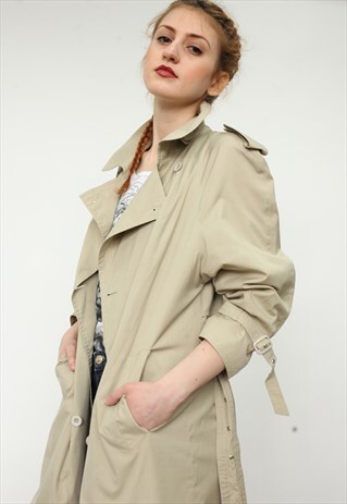 VINTAGE BEIGE TRENCH COAT