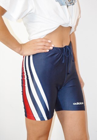 90S ADIDAS VINTAGE LEGGINGS SHORTS MADE IN PORTUGAL