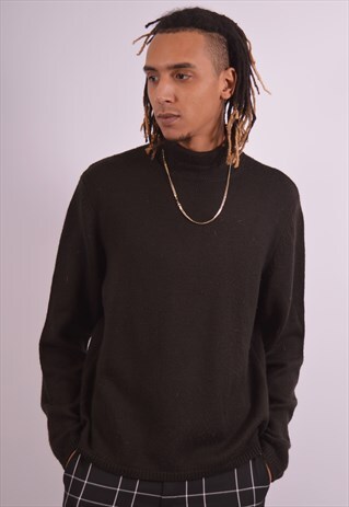 VINTAGE HUGO BOSS JUMPER SWEATER BLACK