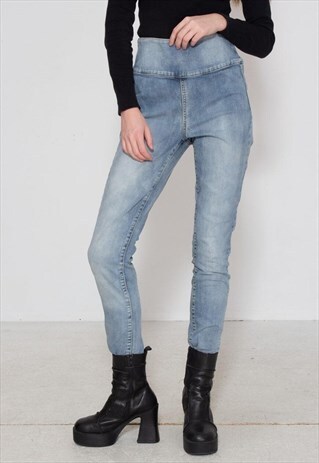 VINTAGE BLUE PIECES DENIM JEANS