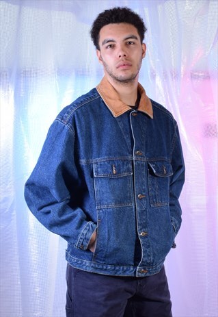 VINTAGE TIMBERLAND BLUE DENIM JACKET