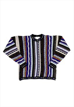 Cosby Knit Jumper Vintage 90s abstract knit. 
