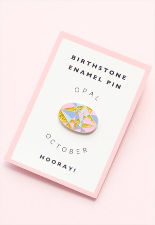 OPAL/OCTOBER - ENAMEL PIN