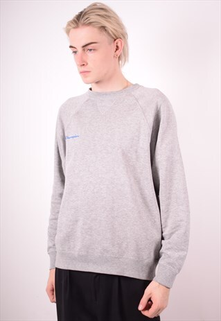 CHAMPION MENS VINTAGE SWEATSHIRT JUMPER MEDIUM GREY 90S