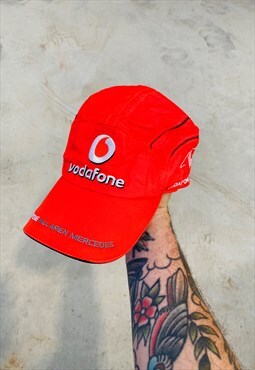 Vintage Rare Mercedes Mclaren Vodafone Racing Hat Cap