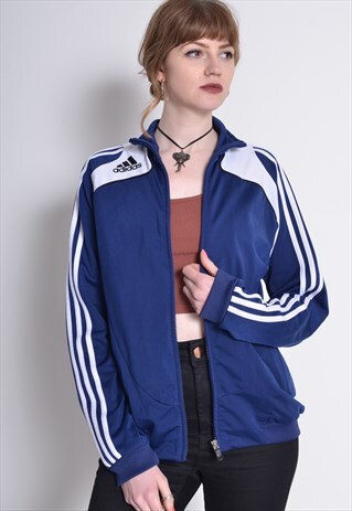 VINTAGE ADIDAS TRACK JACKET BLUE